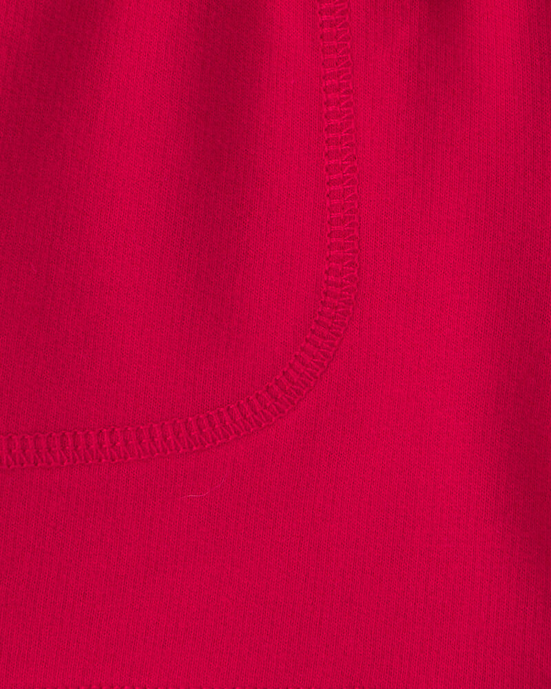 Baby Boy French Terry Shorts - Red, image 3 of 4 slides