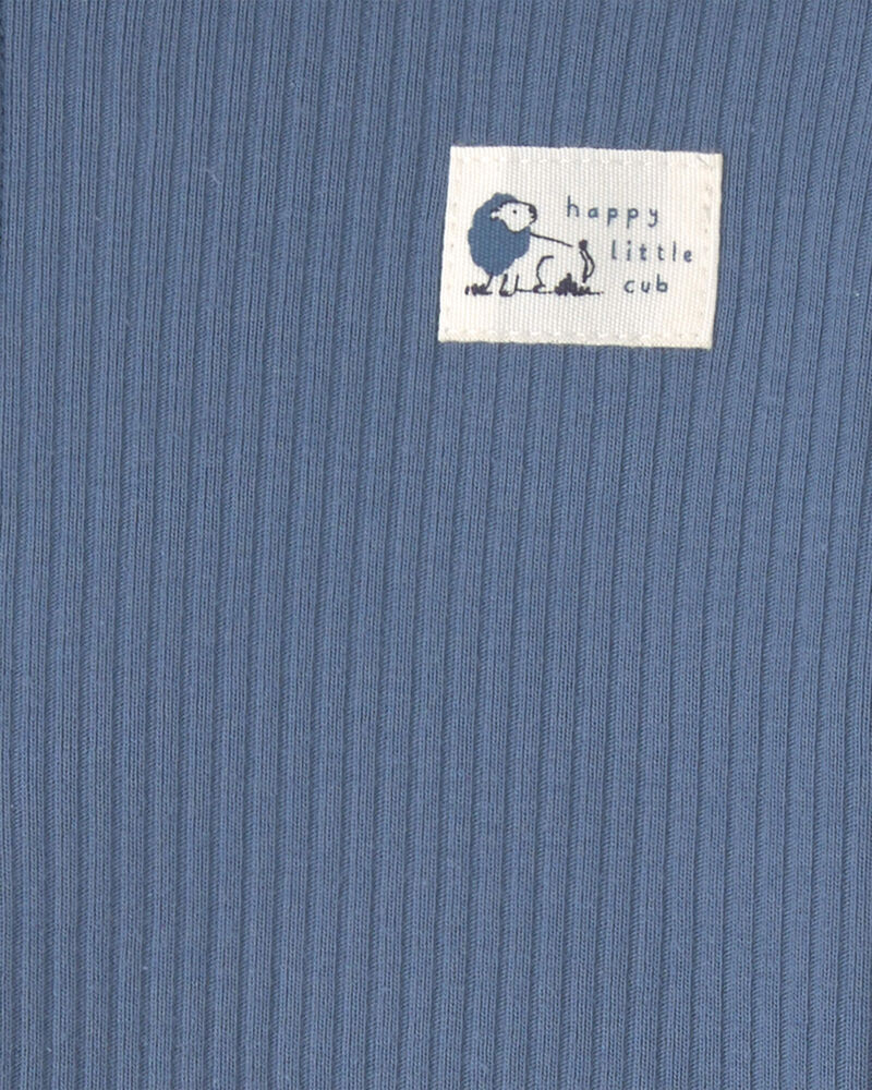 Baby Boy 3-Piece Safari Layering Set - Blue/Ivory, image 3 of 5 slides