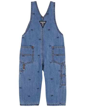 Baby Classic Denim Overalls: Removed Patch Remix, 