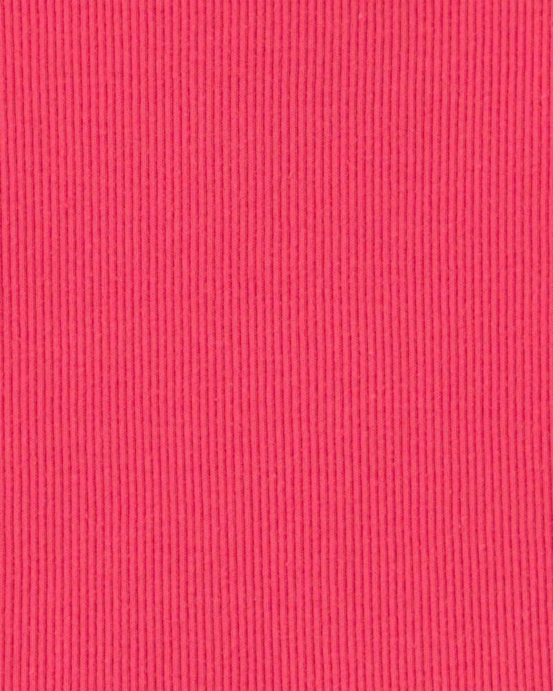 Girls Rib Tank Top - coral, image 2 of 3 slides
