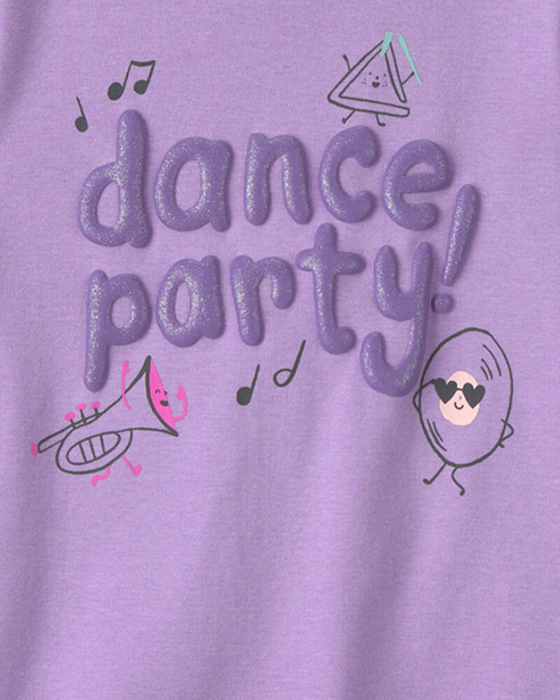 Baby Girl Dance 100% Cotton 4-Piece Pajama Set - Purple/Ivory, image 3 of 5 slides