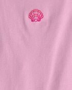 Girls Shell Embroidered Tank Top - Pink, image 2 of 3 slides