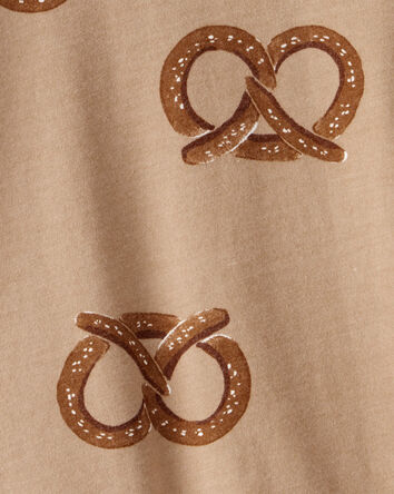 Baby Boy Pretzel Print Long-Sleeve Tee - Brown, 