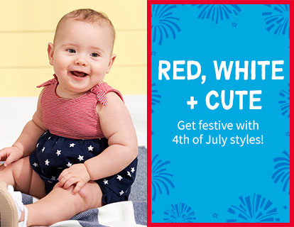 RED, WHITE + CUTE | Get festive with 4th of July styles!