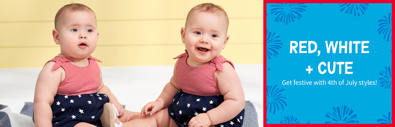 RED, WHITE + CUTE | Get festive with 4th of July styles!