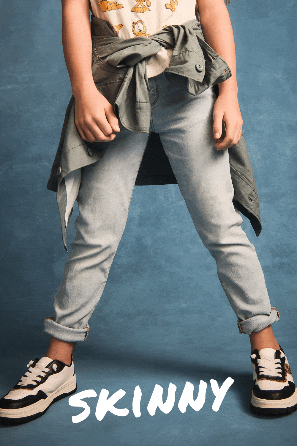 Kid Dark Wash Plus-Fit Skinny-Leg Jeans 